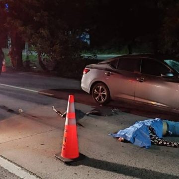 MUJER FALLECE TRAS SER ATROPELLADA EN LA CARRETERA A COMALAPA