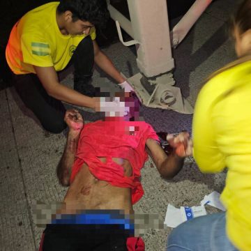 HOMBRE RESULTA GRAVEMENTE LESIONADO TRAS ACCIDENTE Y QUEDA ATRAPADO BAJO UNA RASTRA EN SONSONATE