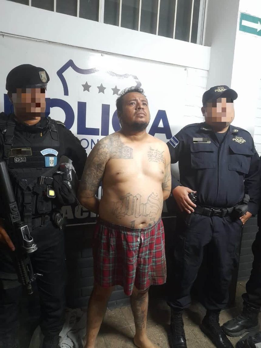 1 CAPTURARON EN GUATEMALA A PRESUNTO CORREDOR DE PROGRAMA DE LA MS-13