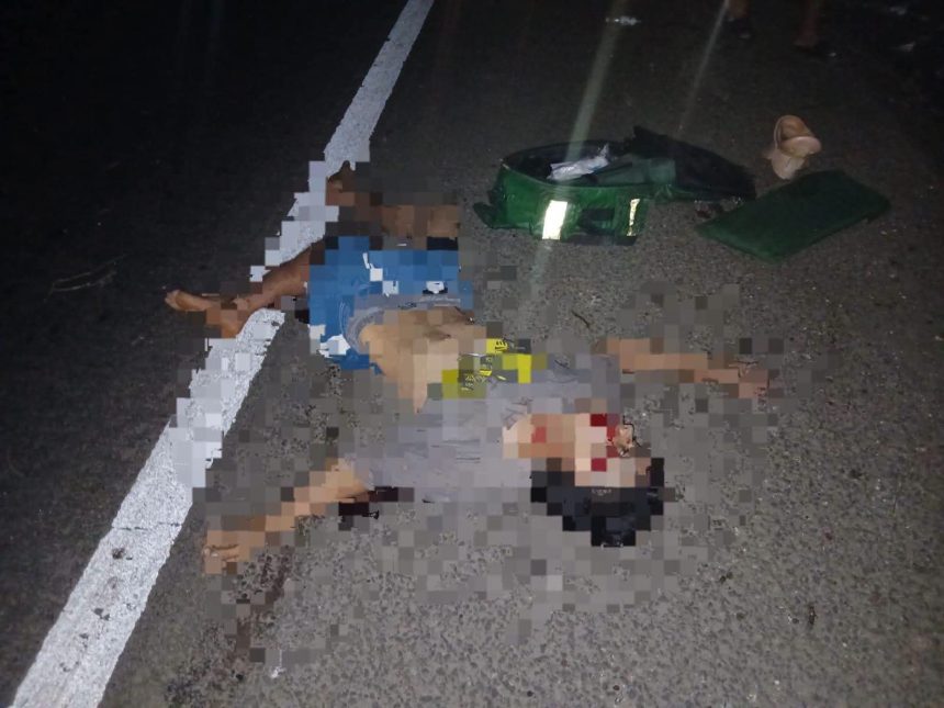 23 DOS PERSONAS FALLECEN EN ACCIDENTE ENTRE UN VEHÍCULO Y UNA MOTOCICLETA EN LA CARRETERA DE SANTA ANA A SAN SALVADOR