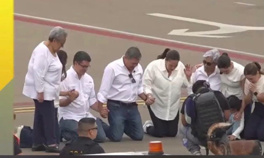 jho 1 JUAN ORLANDO HERNÁNDEZ SE REENCUENTRA CON SU FAMILIA TRAS ARRIBAR A HONDURAS