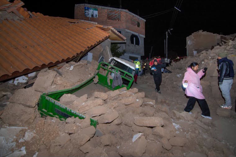 peru 1 AUMENTA A SEIS LA CIFRA DE FALLECIDOS POR TERREMOTO EN PERÚ
