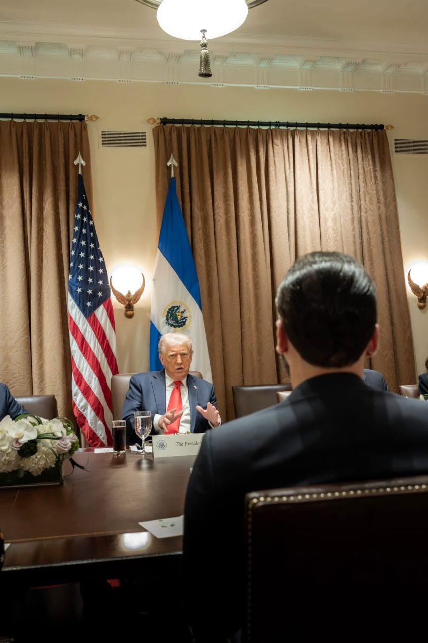 ¿QUÉ TEMAS PODRÍAN ABORDAR DONALD TRUMP Y NAYIB BUKELE EN SU REUNIÓN EN LA CASA BLANCA?
