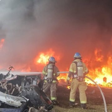 chatarra 1 INCENDIO EN CHATARRERA FUE CONTROLADO EN SANTA MARÍA, USULUTÁN