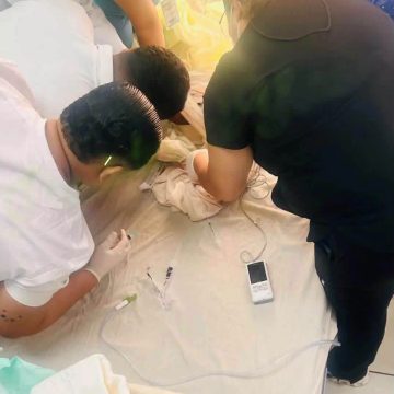 NIÑO DE DOS AÑOS ES RESCATADO TRAS PRESUNTO INCIDENTE EN UNA PILA EN YORO