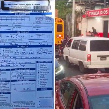 MULTAN CON $150 A CONDUCTOR DE MICROBUS POR USAR LUCES Y SIRENA DE EMERGENCIA SIN AUTORIZACIÓN