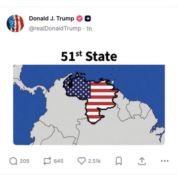 TRUMP GENERA POLÉMICA AL COMPARTIR IMAGEN QUE MUESTRA A VENEZUELA COMO EL «ESTADO 51» DE ESTADOS UNIDOS