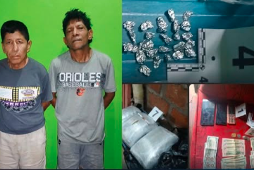 drogas 1 ALLANAMIENTO EN SANTA ANA TERMINA CON DOS CAPTURADOS POR TRÁFICO ILÍCITO