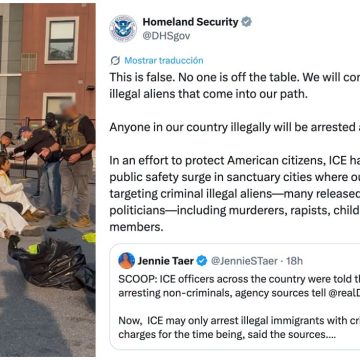 DHS NIEGA CAMBIOS EN LA POLÍTICA DE ARRESTOS DE ICE A INMIGRANTES SIN ANTECEDENTES