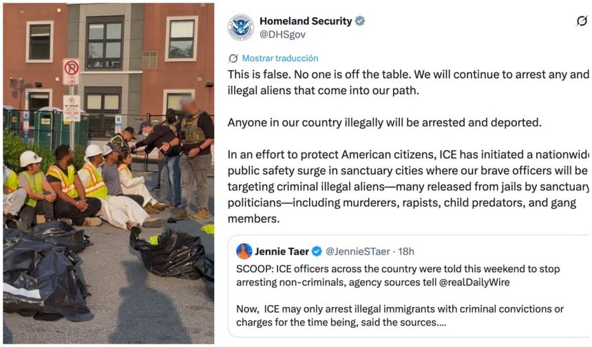 DHS NIEGA CAMBIOS EN LA POLÍTICA DE ARRESTOS DE ICE A INMIGRANTES SIN ANTECEDENTES