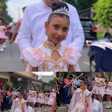 niña A MIGUEL JIMÉNEZ SE LE SALIERON LAS LÁGRIMAS AL VER CUMPLIR EL SUEÑO DE SU HIJA EN EL DESFILE