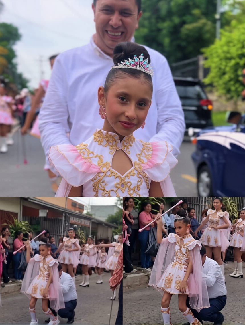niña A MIGUEL JIMÉNEZ SE LE SALIERON LAS LÁGRIMAS AL VER CUMPLIR EL SUEÑO DE SU HIJA EN EL DESFILE