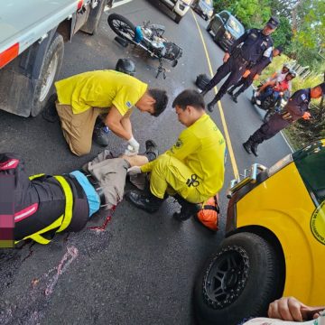 sonso 1 MOTOCICLISTA RESULTA GRAVEMENTE LESIONADO TRAS ACCIDENTE EN NAHUIZALCO