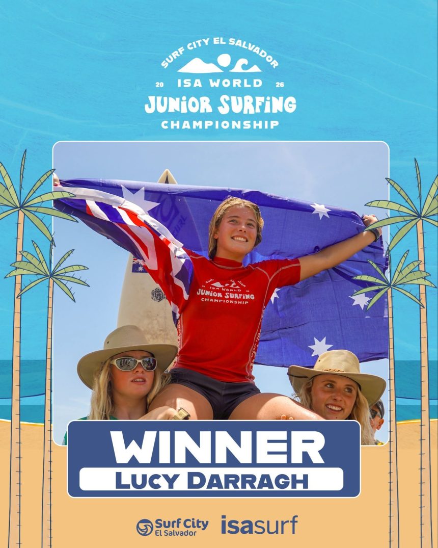 winer 1 AUSTRALIA Y ESTADOS UNIDOS CONQUISTAN TÍTULOS EN EL SURF CITY EL SALVADOR ISA WORLD JUNIOR SURFING CHAMPIONSHIP 2026