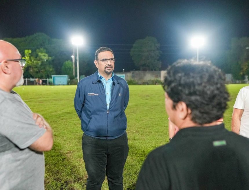 1 ALCALDÍA DE SANTA ANA CENTRO AVANZA EN LA ILUMINACIÓN DE CANCHA DEL REPARTO IVU LOS 44