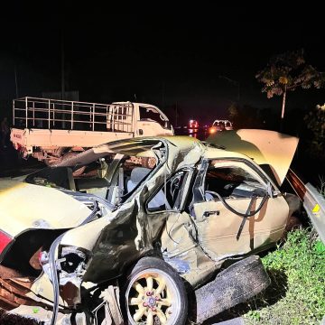 ACCIDENTE ENTRE CUATRO VEHÍCULOS DEJA TRES PERSONAS LESIONADAS EN CARRETERA CLAUDIA LARS