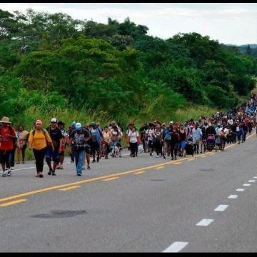 cara 1 CERCA DE 500 MIGRANTES HONDUREÑOS SALEN EN CARAVANA RUMBO A ESTADOS UNIDOS