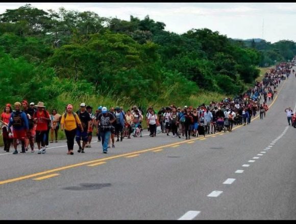 cara 1 CERCA DE 500 MIGRANTES HONDUREÑOS SALEN EN CARAVANA RUMBO A ESTADOS UNIDOS