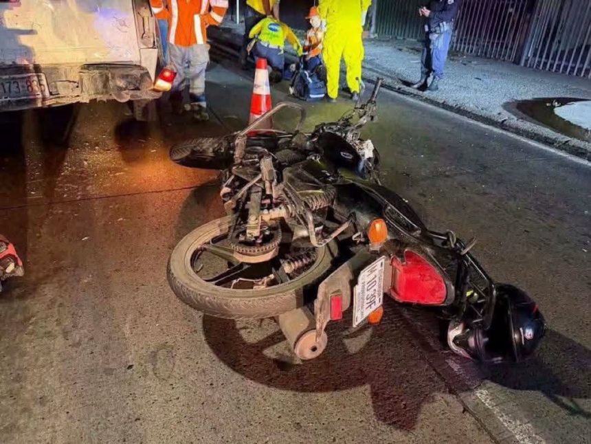 MOTOCICLISTA FALLECE EN ACCIDENTE DE TRÁNSITO SOBRE LA TRONCAL DEL NORTE