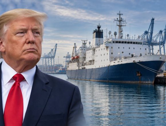 trump GOBIERNO DE TRUMP EVALÚA UTILIZAR BARCOS PARA DEPORTAR MIGRANTES A EL SALVADOR Y OTROS PAÍSES