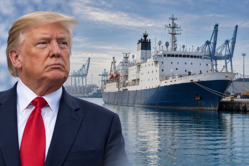 trump GOBIERNO DE TRUMP EVALÚA UTILIZAR BARCOS PARA DEPORTAR MIGRANTES A EL SALVADOR Y OTROS PAÍSES